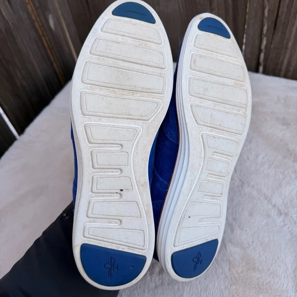 Cole Haan Blue Suede Oxfords Size 10